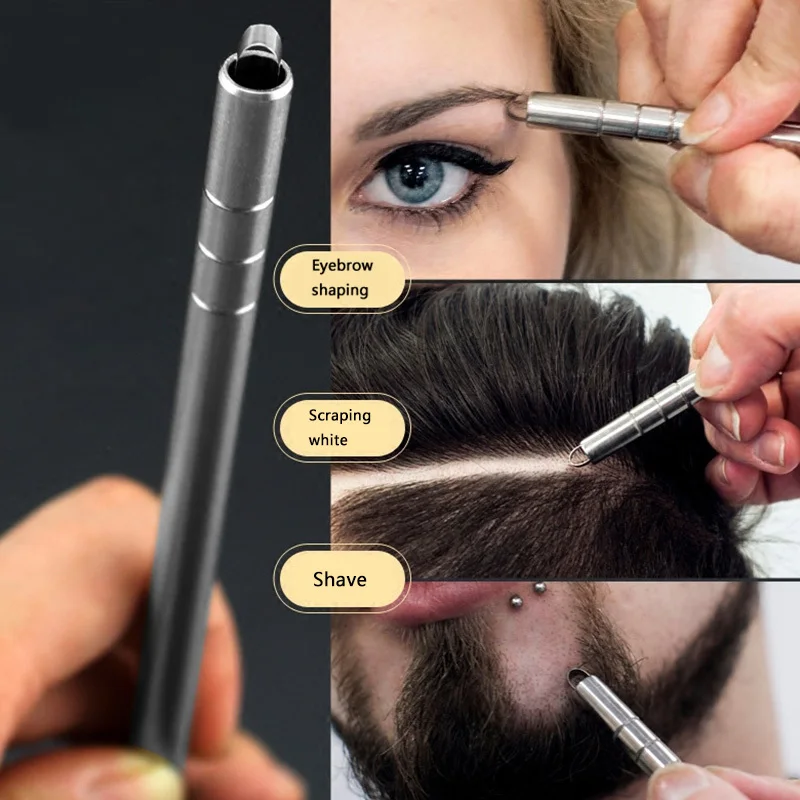 Резьба по волосам ручка зазубренная Стальная Ручка Парикмахерская бритва для