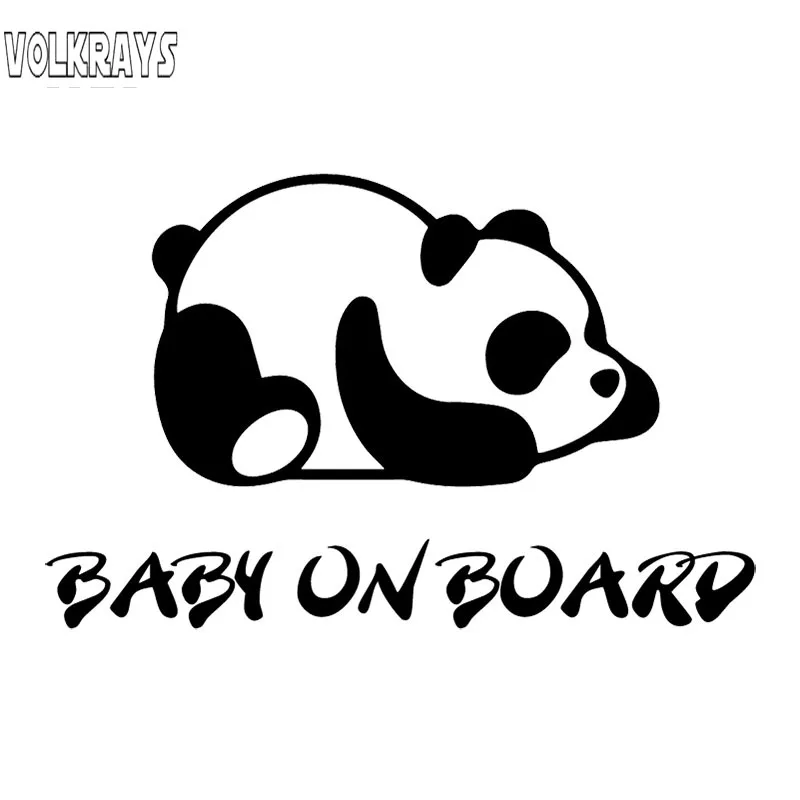 Volkrays забавная наклейка для автомобиля утомленная панда Детская на доске