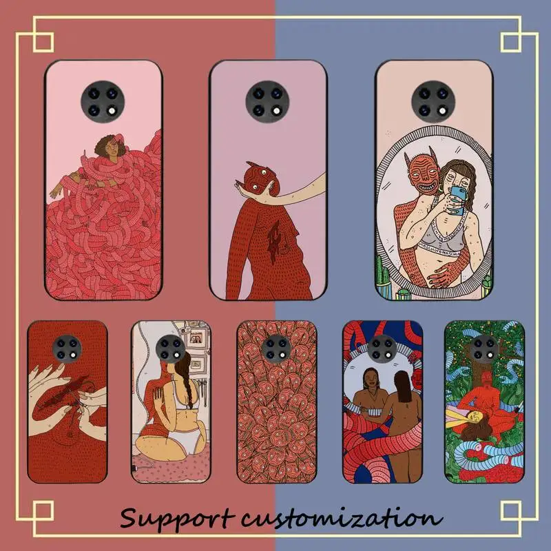 

Polly nem pintura arte suave Phone Case For Xiaomi Redmi Note 8A 7 5 Note 8pro 8T 9Pro TPU Coque for note 6pro