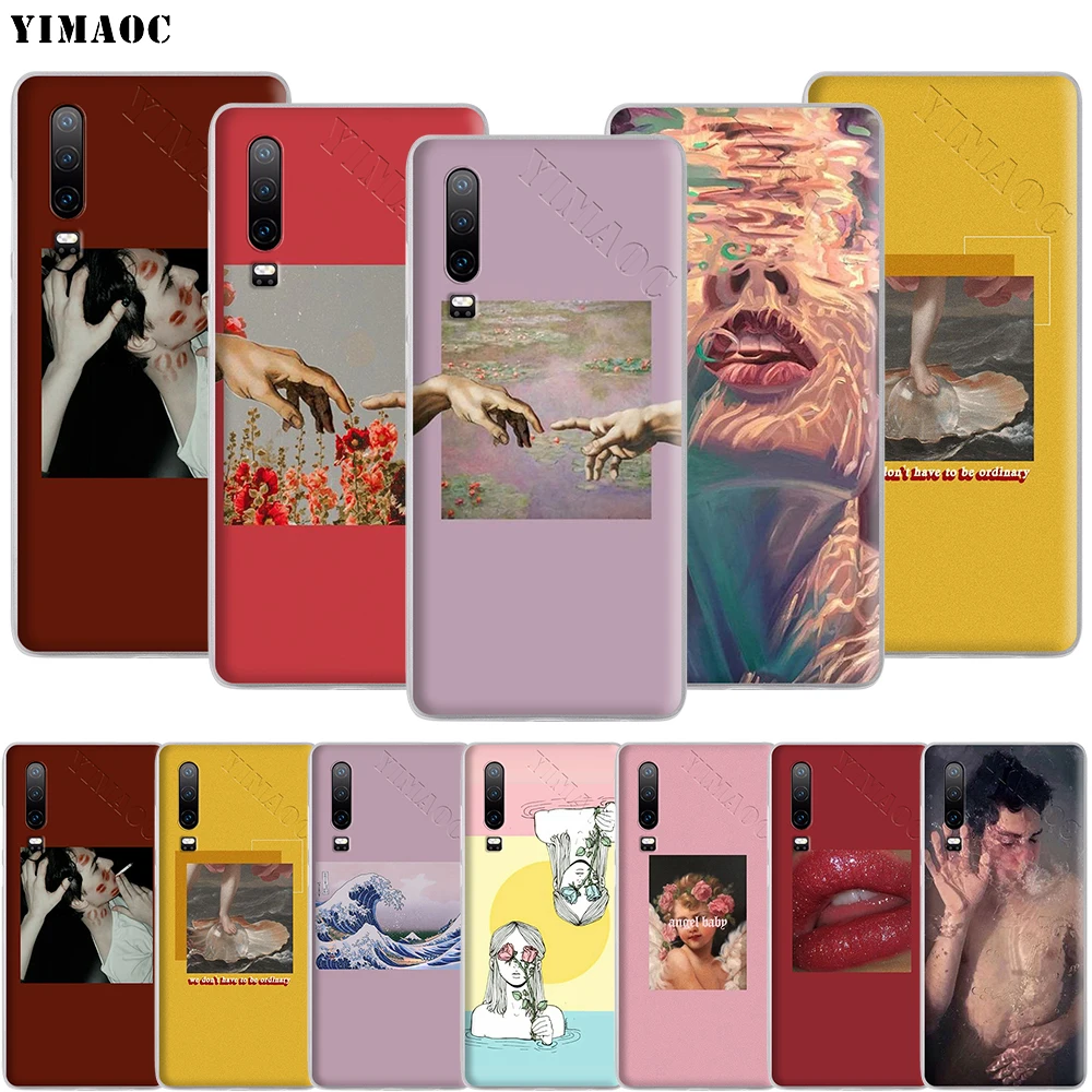 YIMAOC модный подводный чехол для телефона с рисунком маслом Huawei Mate 30 20 10 Pro Lite Y6 Y7 Y9