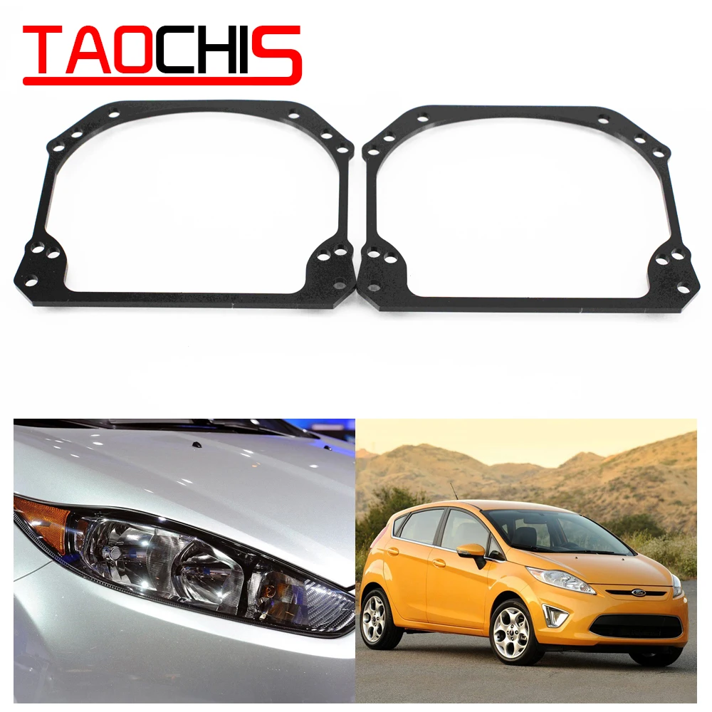 Taochis Car Styling frame adapter DIY Bracket Holder for Ford Fiesta fasten Hella 3 5 Projector lens hi/lo | Автомобили и