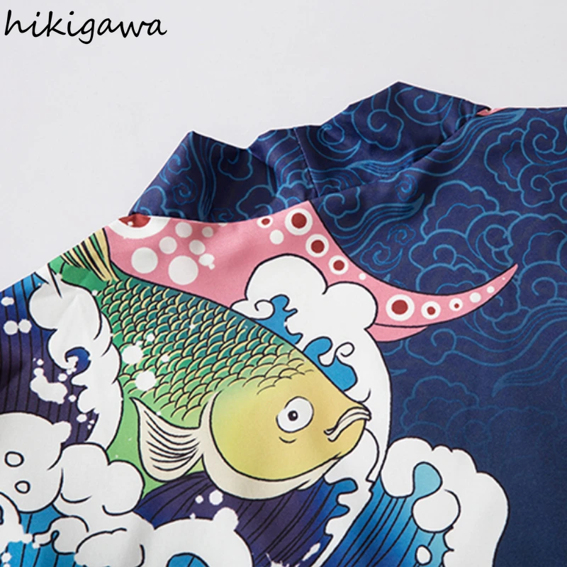 

Hikigawa Blusas Mujer De Moda 2021 Verano Elegantes Harajuku Men Camisas Women Short Sleeve Shirts Vintage Fashion Casual Tops