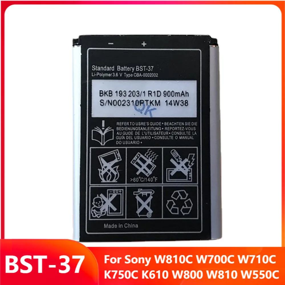 

Запасная аккумуляторная батарея для телефона, телефон Sony W810C W700C W710C K750C K610 W800 W810 W550C 900 мАч