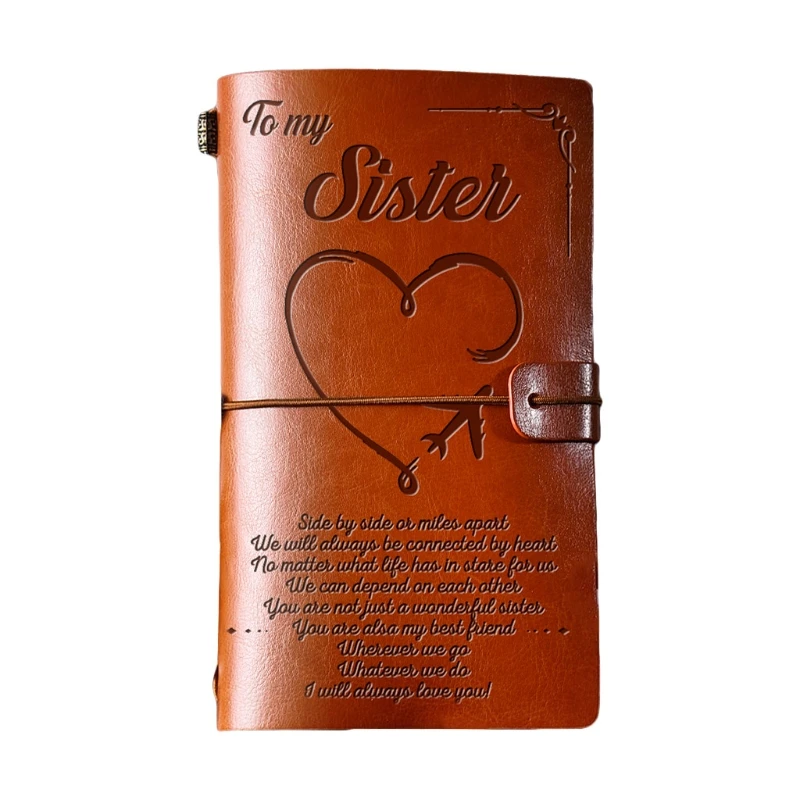 

Elegant Handcrafted Diary Notebook Engraved Leather Journal Message Note Book to My Daughter /to My Wife Handwriting