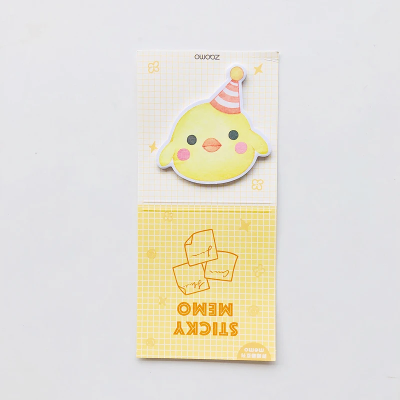 duck 30 страниц Kawaii складной персик утка Кошка Собака Набор стикеров для заметок школа закрепленный блокнот - Цвет: duck