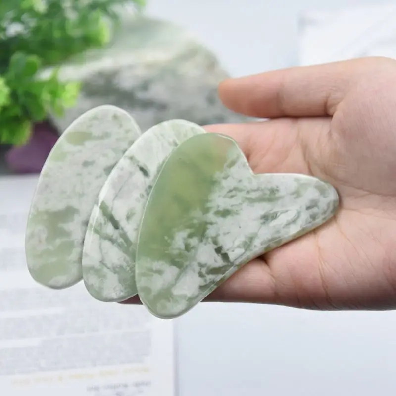 Нефритовый валик гуаша скребок для ухода за лицом лифтинг кожи похудения