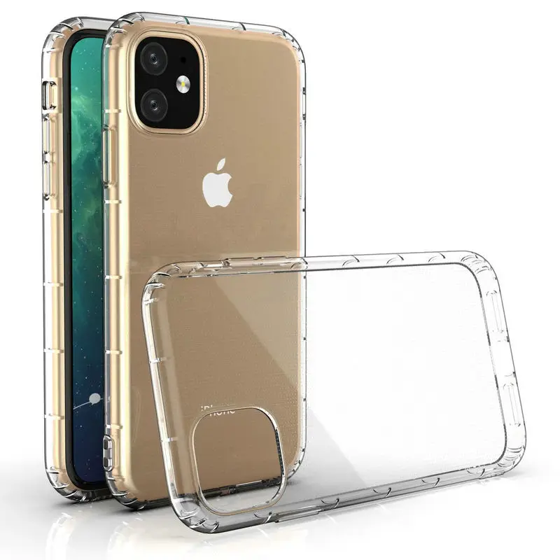 100 шт./лот для iPhone 12 Mini SE 2020 прозрачная Противоударная воздушная Подушка Мягкий