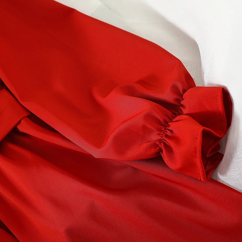 2019 Новое модное женское осеннее белое платье с длинными рукавами | Женская одежда