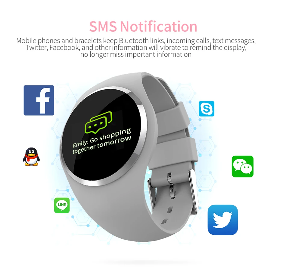 LIGE новые модные часы Smart Watch Для женщин физиологические напоминание о частоте пульса крови Давление монитор спортивные часы для IOS и Android