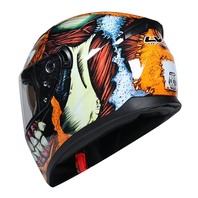 

Fresco! Superventas! "Casco de motocicleta, doble lente, ltima versin, casco de motocicleta ABS, motocicleta