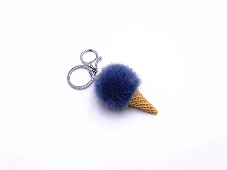 

cartoon fruit keychain student cute bag pendant ice cream cone plush car key chain creative gift accessories