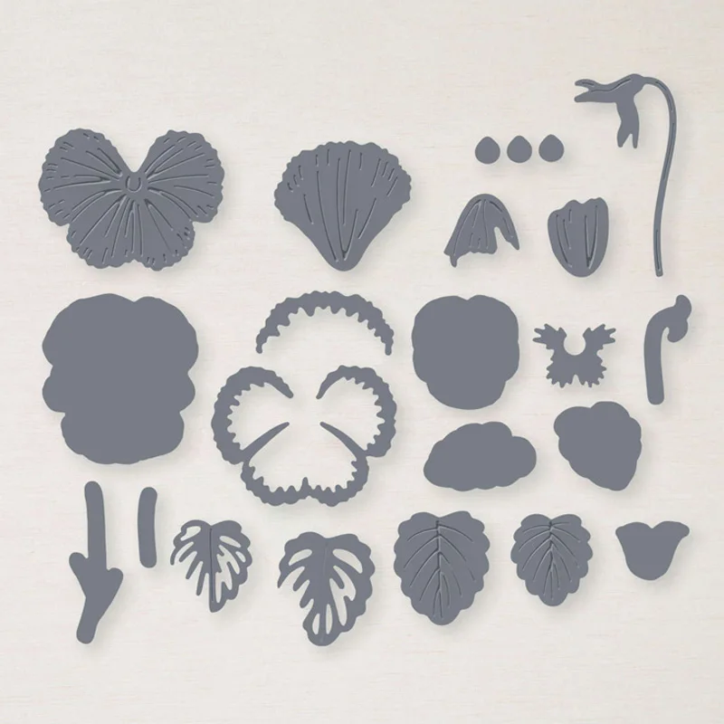 Pansy патч штамп и координационные штампы элегантные цветочные чувства прозрачные