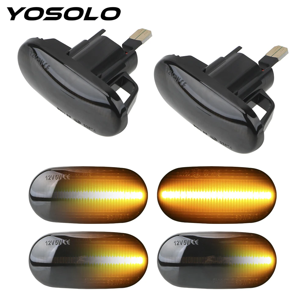 

YOSOLO For HONDA Civic Acura Del Sol Integra S2000 Signal Lamp Blinker Light Turn Signal Light LED Car Dynamic Side Marker