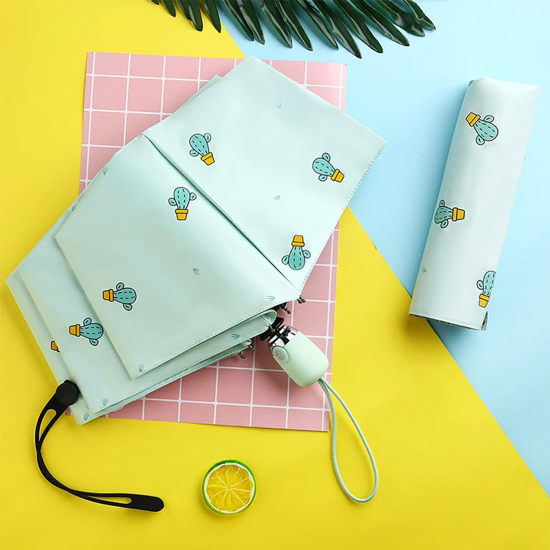 Солнцезащитный водонепроницаемый Солнечный дождливый Зонт милый стильный