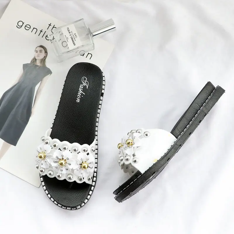 Шлепанцы PKSAQ женские на платформе Нескользящие повседневные пляжные сандалии с