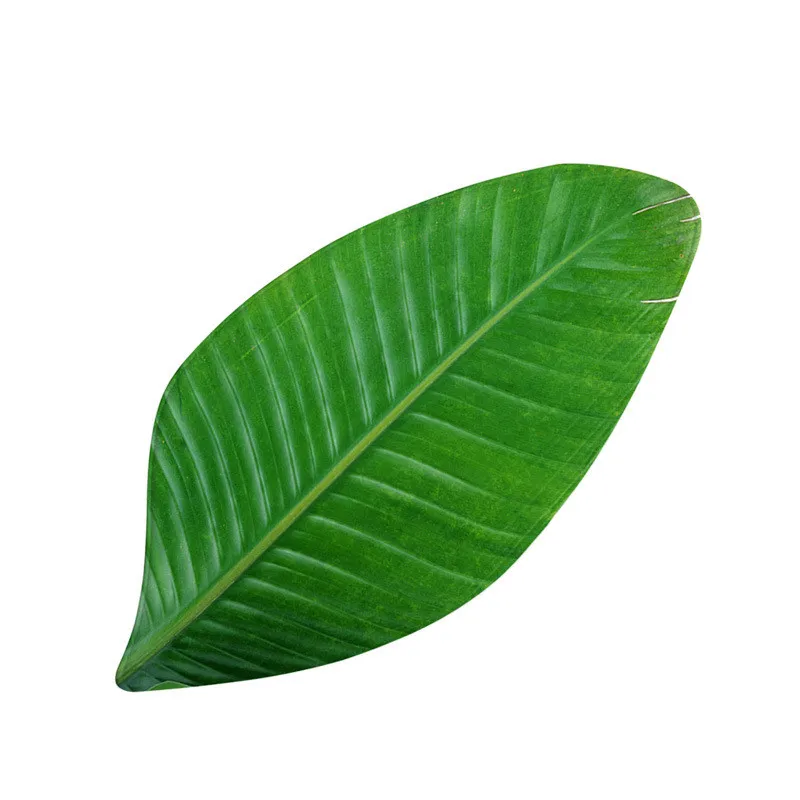 Дизайнерские коврики с зелеными листьями неправильный коврик для входа