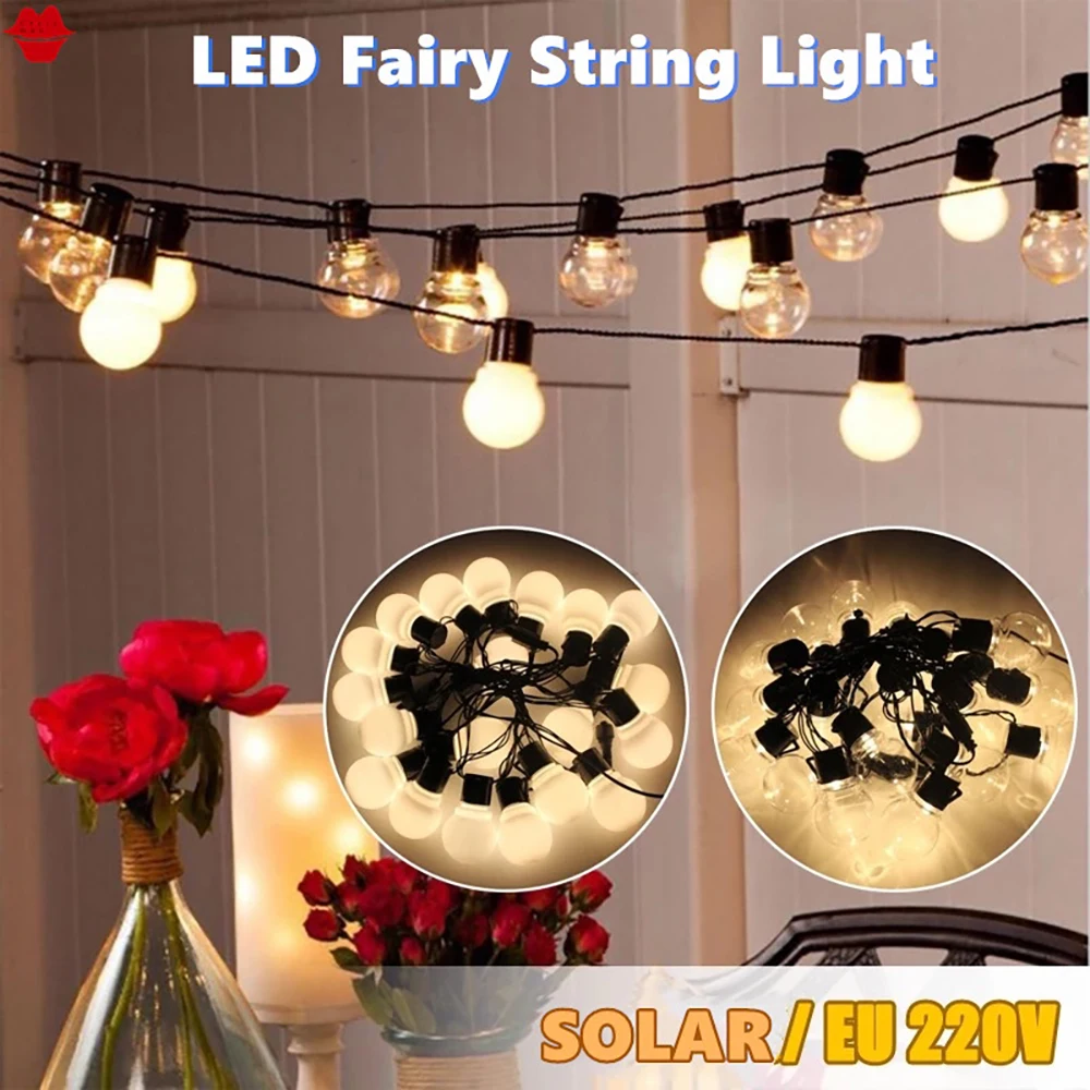 

LED Solar String Lights Outdoor Waterproof Garden Decoration Fairy Lights, Suitable for Festivals, Weddings, Parties, Etc.