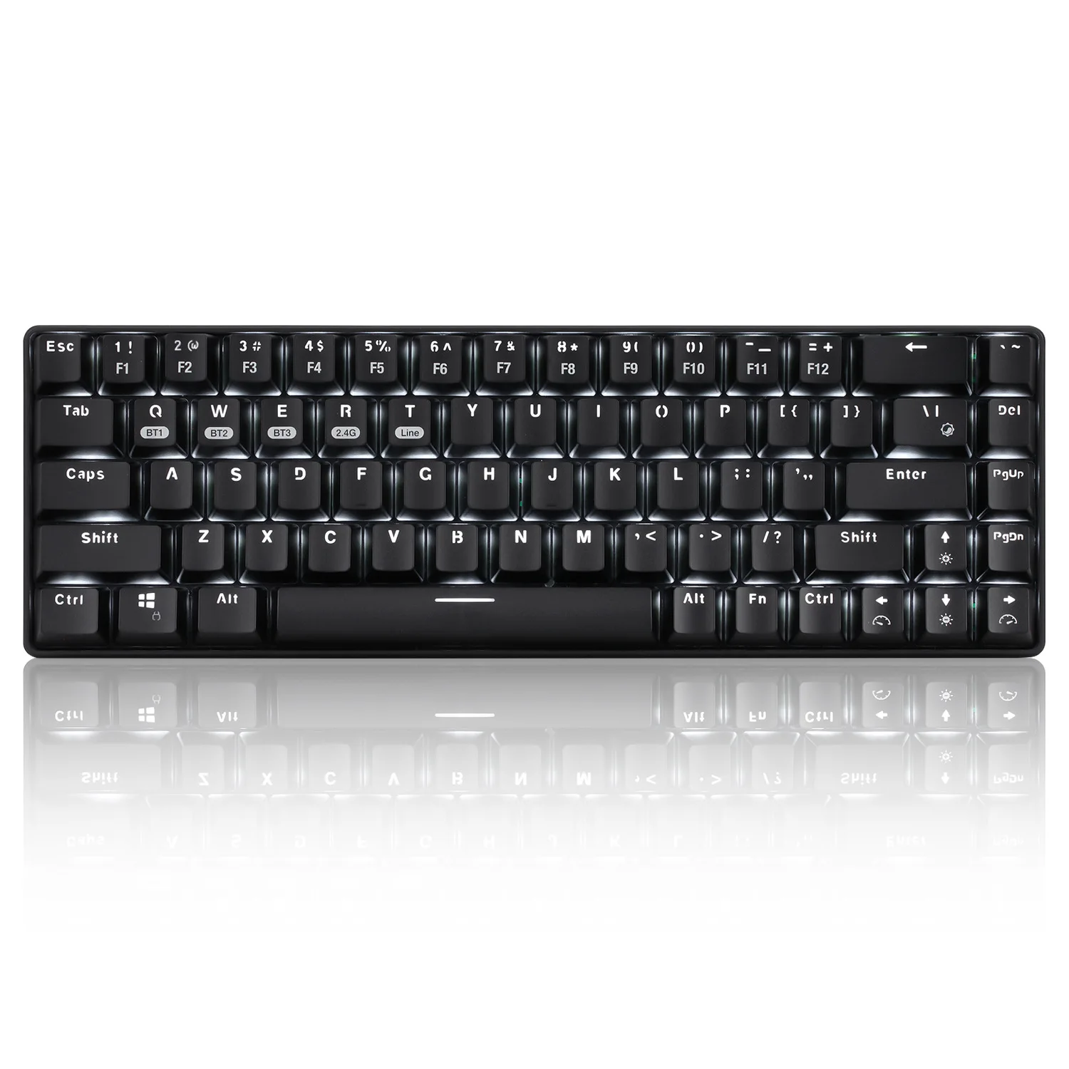 

68-Key Wireless Bluetooth Mechanical Keyboard Can Be Used For Mobile, Tablet, Laptop, Desktop Computer Office