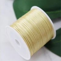 1mm beige nylon chinese satin silk knot cord rattail thread necklace macrame string jewelry findings beading rope 734