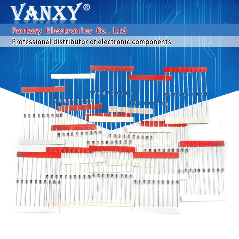 

15values*10pcs=150pcs 1W Zener diode kit DO-41 3V-30V component diy kit new and original