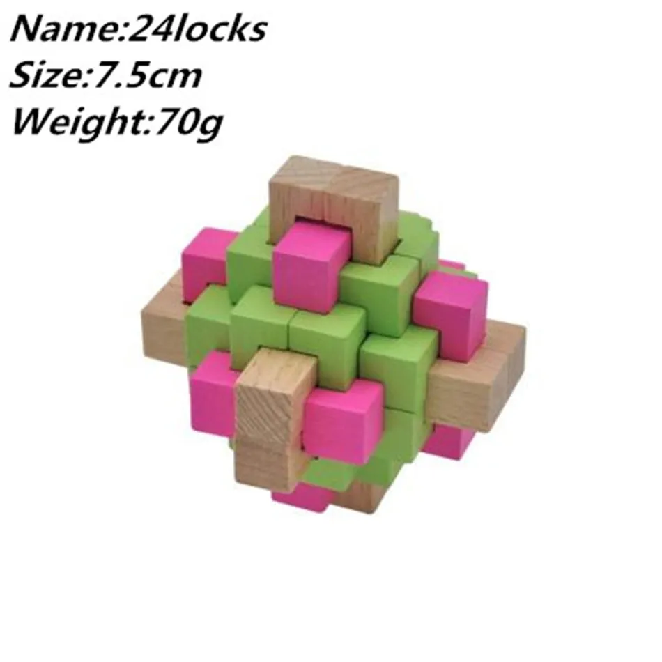 

DIY 3D Wooden Kong Ming Luban Lock Challenge IQ Brain Wood Puzzle Toys School Student Mathematic Toy