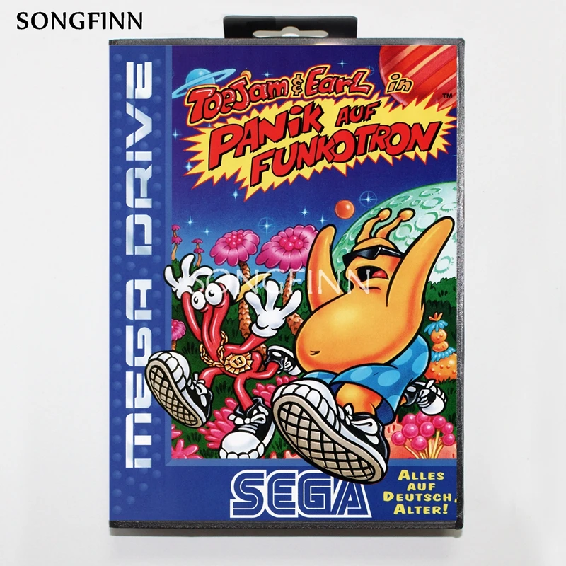 16 бит MD карта памяти с коробкой для Sega Mega Drive Genesis Megadrive - Toe Jam & Earl 2 | Электроника