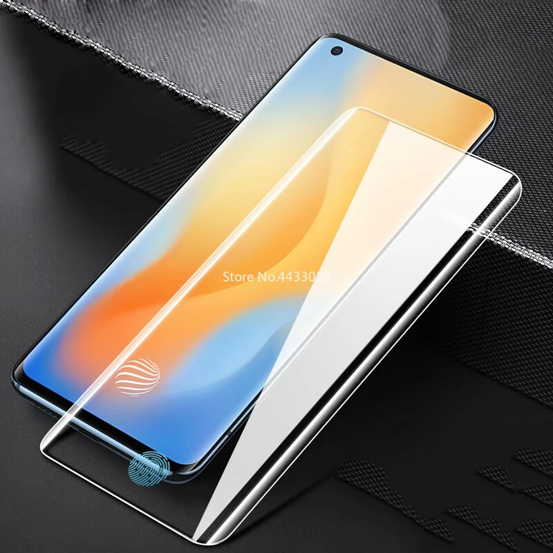 

3D UV Liquid For VIVO Nex 3 3S IQOO 5 X50 Pro Screen Protector Tempered Glass Full Glue Cover X50 IQOO5 Pro Protective Film