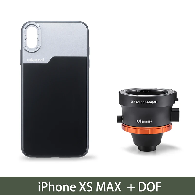 Адаптер Ulanzi DOF E Mount Full Frame camera Lens Adapter адаптер для смартфонов SLR/DSLR& cinema Lens Adapter для телефонов iPhone Andriod - Цвет: W iPhone X Max case