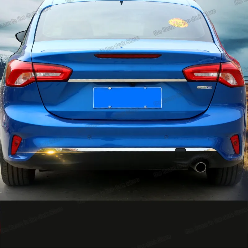 

Car Trunk Tailgate Trim Styling for Ford Focus 2019 2020 2021 Mk4 Rear Door Decoration Exterior Accessories Auto Sticker Parts