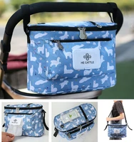 waterproof stroller hanging bag floral prints mama stroller organizer nappy bag bolso maternity trolley carriage diaper bag