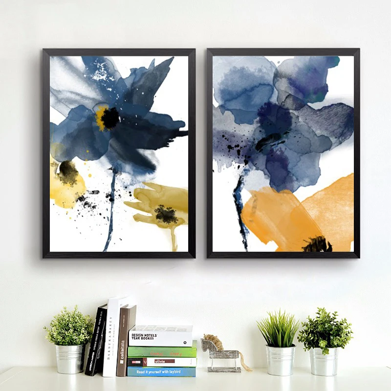 Декоративная живопись гостиная холст Современная минималистская роспись диван