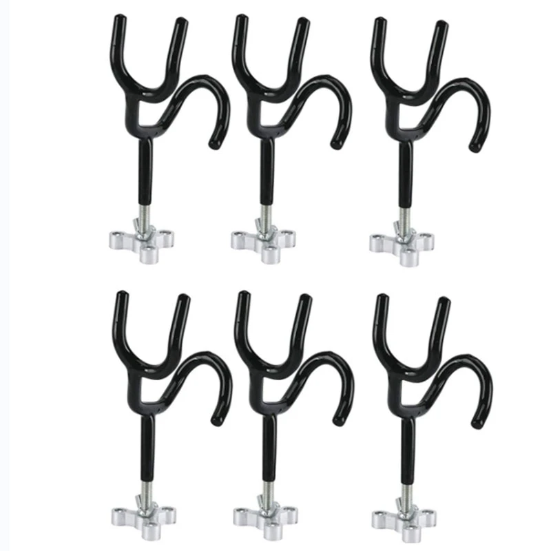 

6Pcs Boat Rod Holder 20 Degree Angle Rod Holder with Mounting Base Fishing Pole Holder