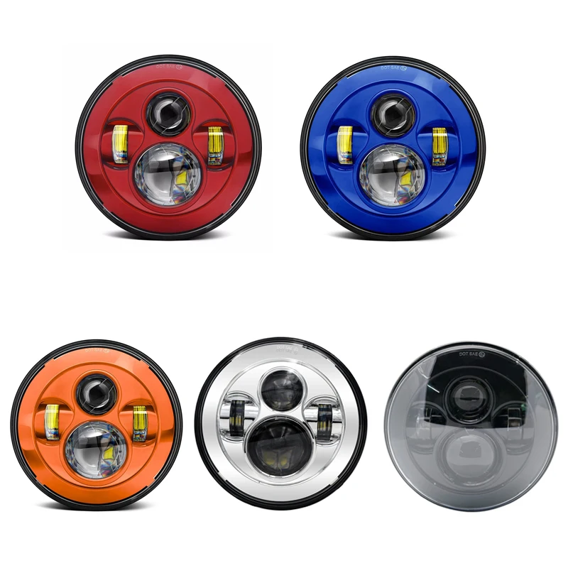 2 шт. 7 дюймов светодиодный фары для автомобиля Hi/короче спереди и длиннее сзади)