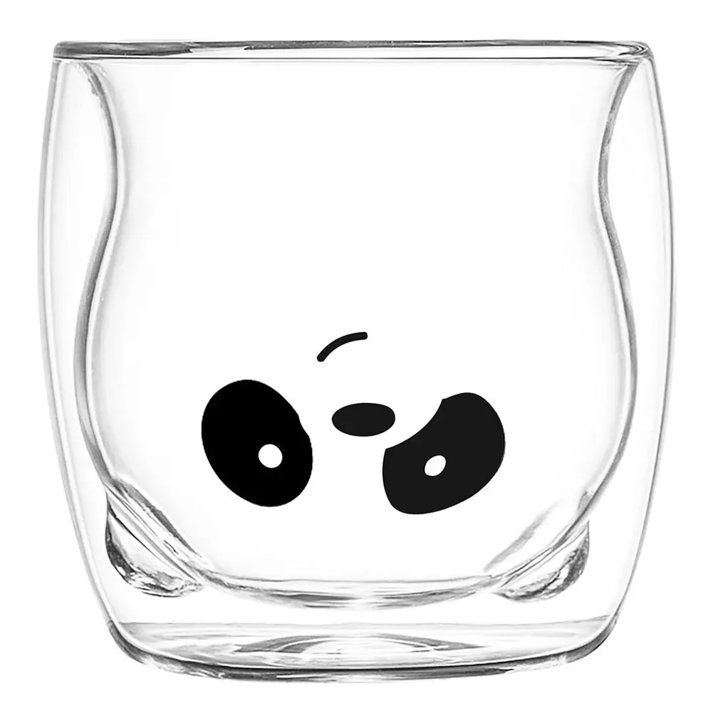 

Glass Mugs Double Wall Glass Mug Bear Animal Milk Mug Double-Layer Glass Mug Coffee Cup Christmas Mug Gift Cute Tea Milk Cup