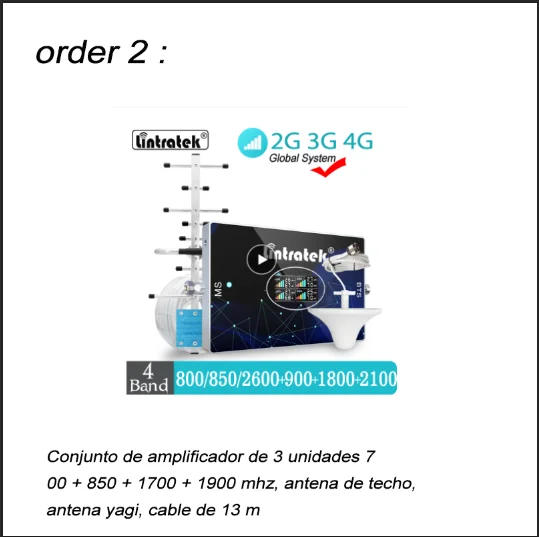 

Special link for dear David (3 unit 700+850+1700+1900mhz amplifier set,ship via DHL )