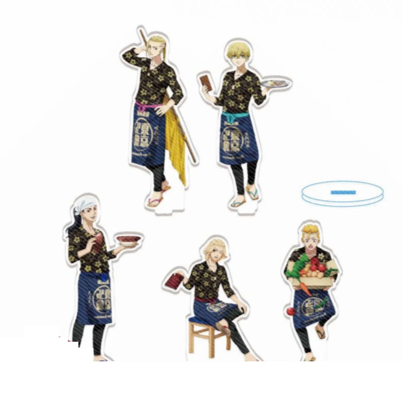 

Anime Tokyo Revengers Sano Restaurant Series Manjirou Hanagaki Takemichi Acrylic Stand Figure Model Plate Display Desktop Decor