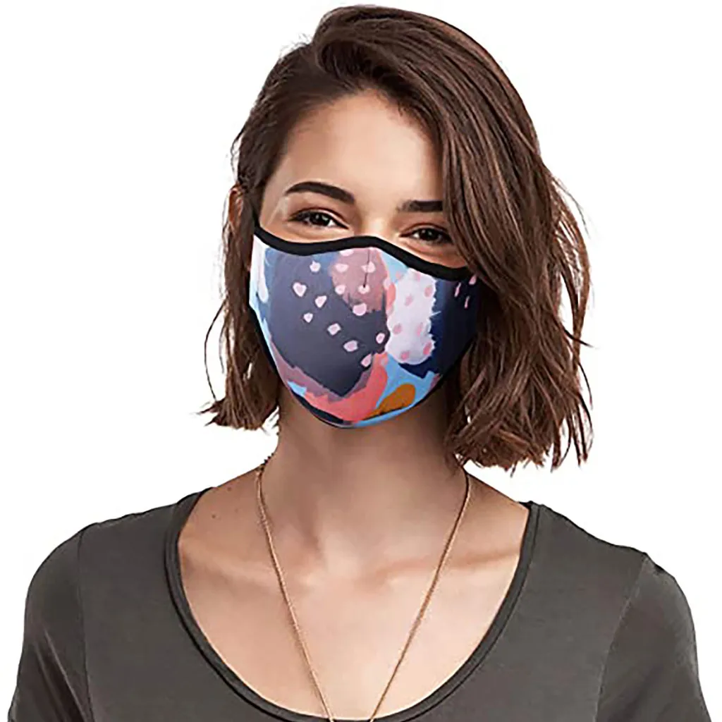 

PM2.5 Filter Colorful Face Masks Reusable Washable Mouth Face Masks Skin-Friendly Mouth Cover Comfortable Masks Cloth Masker d5
