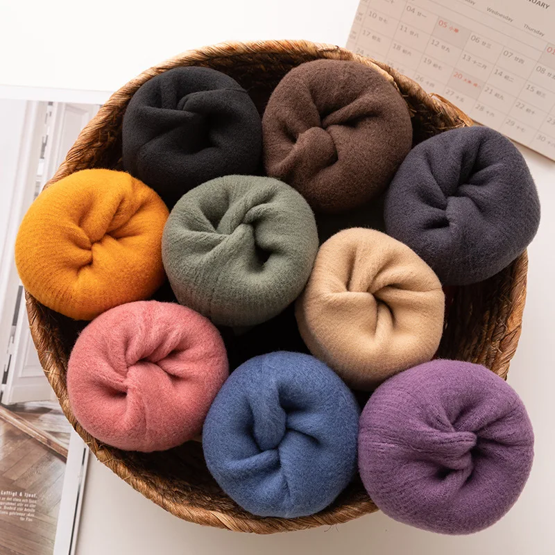 6Pairs Winter Warmer Thicken Cashmere Snow Socks For Men And Women Plus Velvet Thick Thermal Pure Cotton Plush Boots Floor Socks