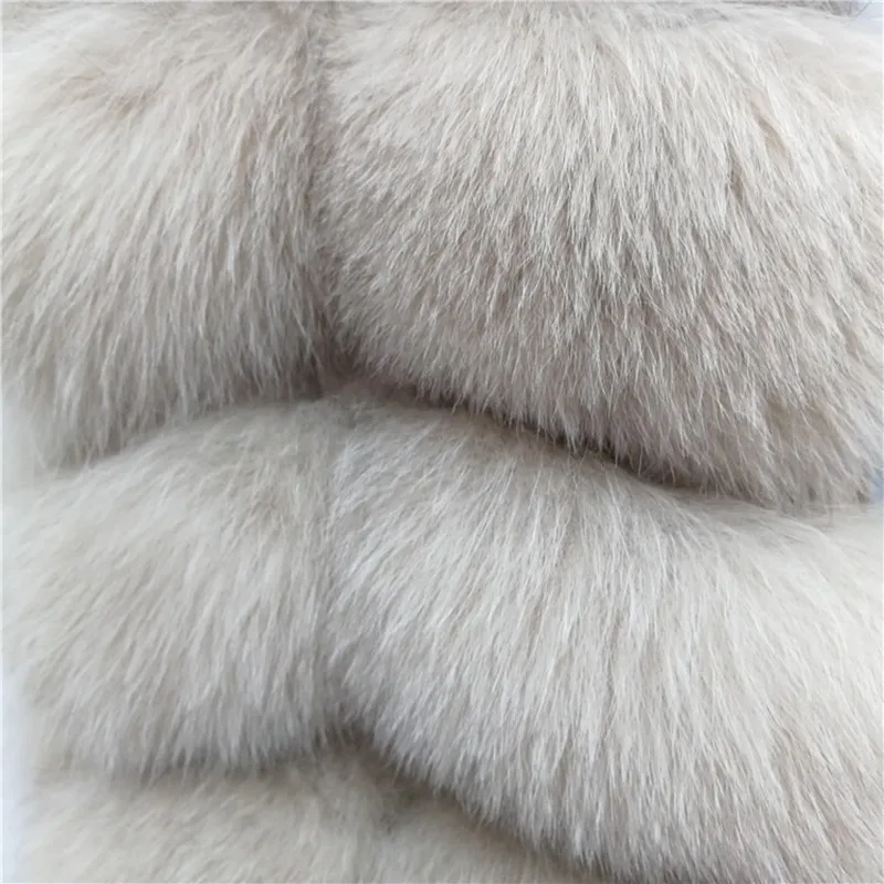 Новинка 2019 Модный женский жилет из натурального Лисьего меха куртка с капюшоном