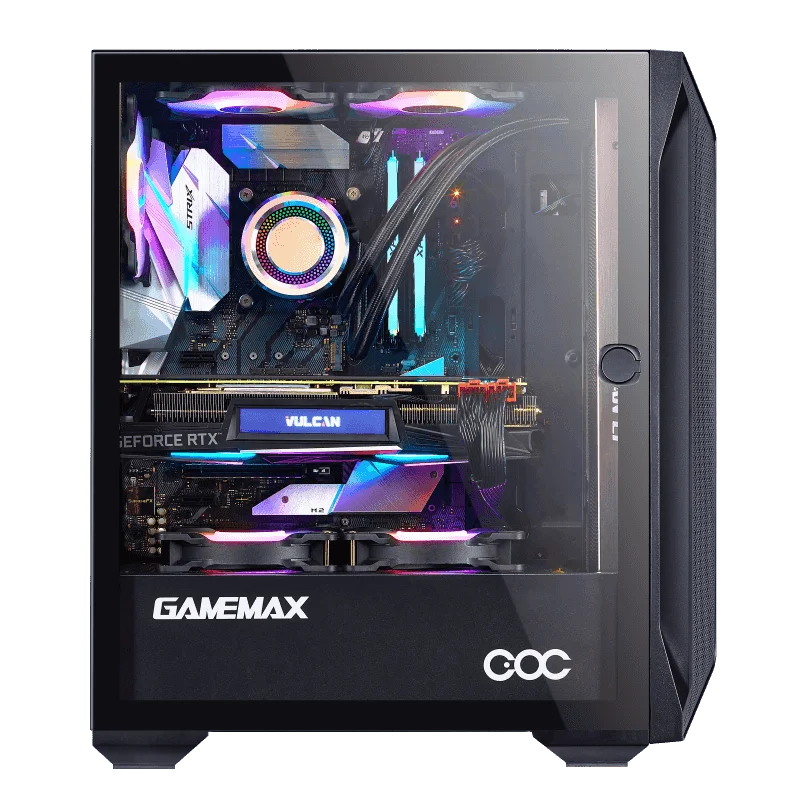 Gamemax Brufen C1 Mid-Tower шасси для игрового ПК чехол 4 шт. 120 мм фанаты ARGB геймерский DIYer
