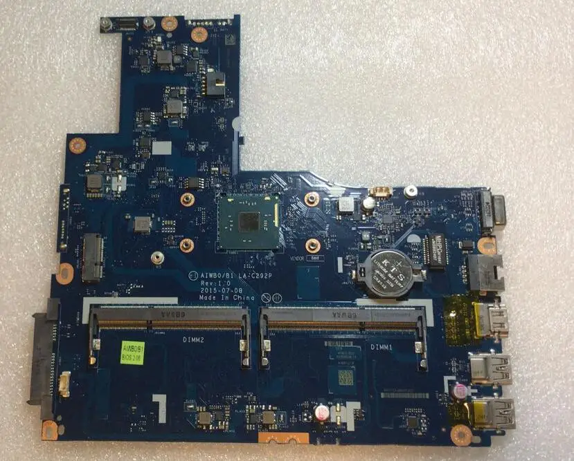 

KEFU For Lenovo B51-30 AIWB0/B1 LA-C292P Laptop Motherboard DDR3 (no Fingerprint connector) 100% Test OK