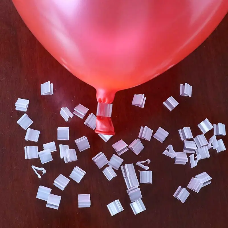 

100PCS/Lot Useful "V" Shape Balloon Sealing Clip Latex Ballon Buttons Clips Wedding/Birthday/Christmas Party Decoration Supplies