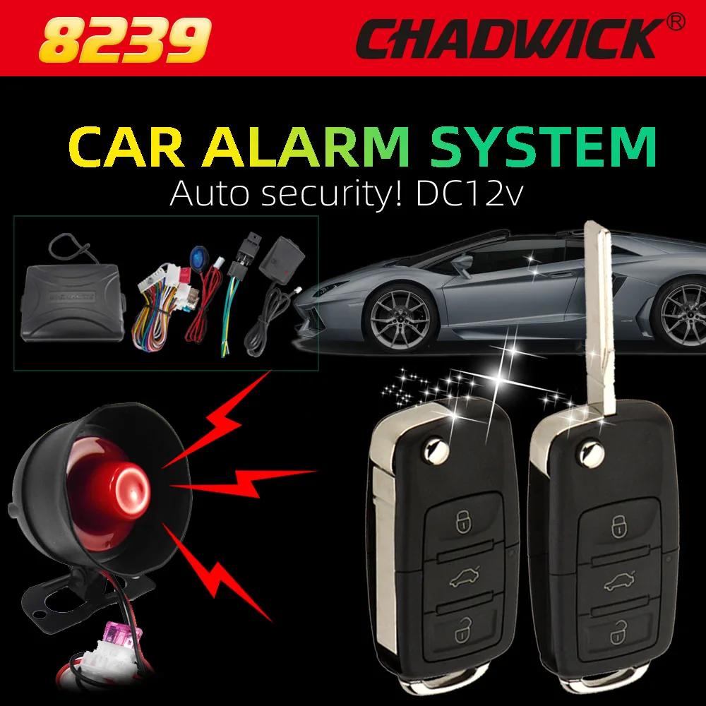 

Качественная тяжелая автомобильная сигнализация с откидным ключом B5 дистанционное управление центральный дверной замок #31 бесключевая система доступа блокировка CHADWICK 8239