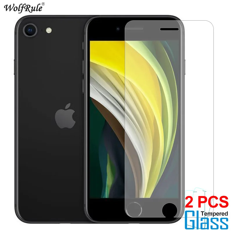 2 шт. Протектор экрана для iPhone 12 стекло Mini SE 2020 11 Pro Max X XR XS Защитное закаленное 8 7 6 6S