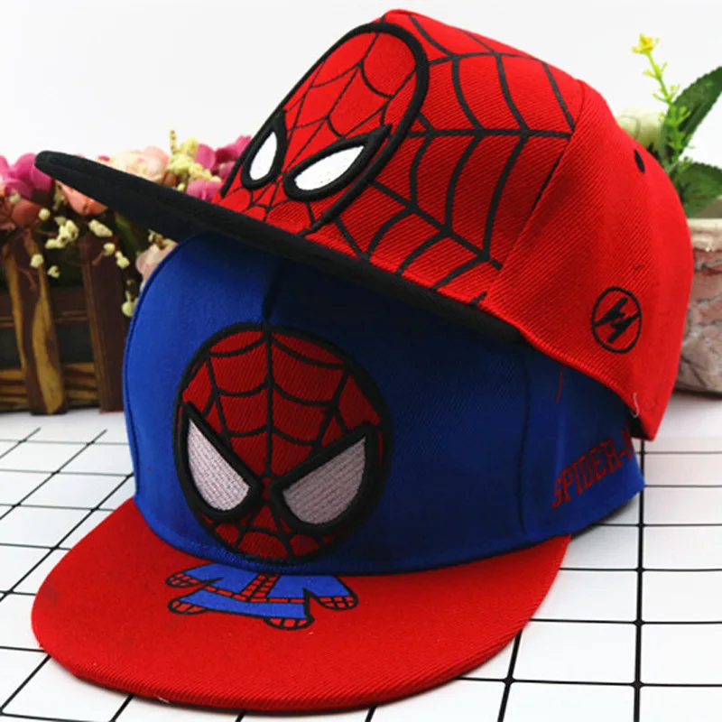 

Disney 2021 new children's cartoon hat boys and girls sunshade baseball cap hip hop sun hat Marvel Comics series baby hat