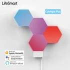Умные светодиодные световые панели LifeSmart Colo светильник, сделай сам, квантосветильник, 16 млн цветов RGB, работает с Apple HomeKit, Google Alexa
