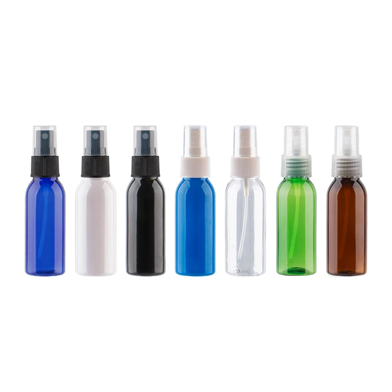 

Пустые многоразовые пластиковые бутылки для путешествий, 50 шт./лот, 30 мл, цветная ПЭТ-бутылка с распылителем с насосом, маленький контейнер