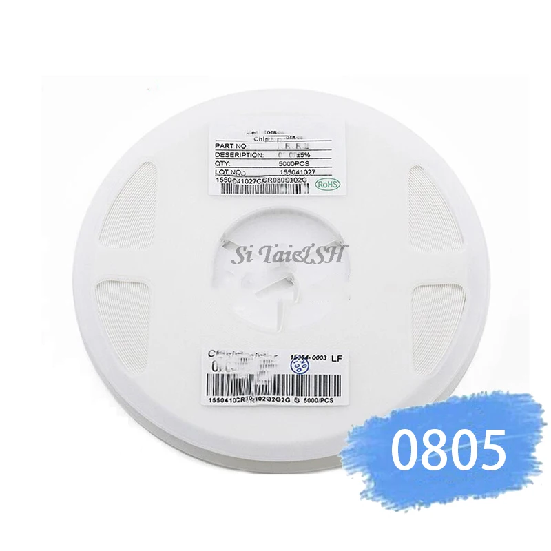 5000 шт. 1% 0805 SMD резистор 0R ~ 10M 1/8 Вт 0 1 10 100 150 220 330 Ом 1K 2 K 10K 100K 1R 10R 100R 150R 220R 330R м - купить