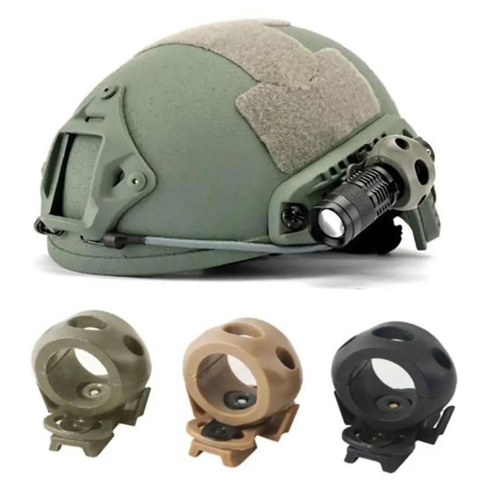 

Горячая Распродажа 20 мм шлем специальное освещение фонарик Поддержка Тактический зажим для шлема адаптер Спорт на открытом воздухе велоси...