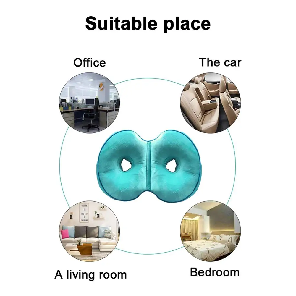 

Multifunctional Dual Comfort Cushion Memory Foam Hip Lift Seat Cushions Beautiful Butt Latex Seat Cushion Comfy for Home Office